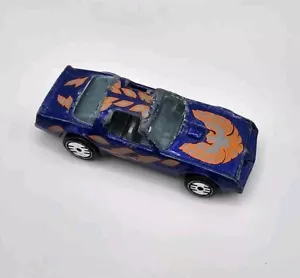VINTAGE Diecast HOT WHEELS CAR BLUE 1977 PONTIAC FIREBIRD HOT BIRD METAL/METAL - Picture 1 of 6