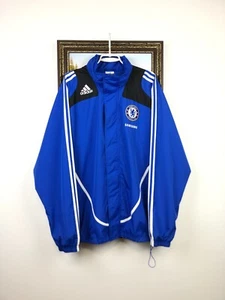 Vintage Adidas Chelsea Football Jacket Soccer Track Top Windbreaker Mens Size L - Picture 1 of 21