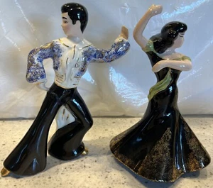Vintage Napco Porcelain Dancers Made In Japan 8” Tall See Description - Picture 1 of 8