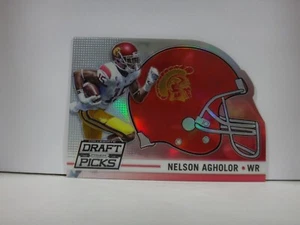 2015 Panini Prizm Collegiate Draft Picks #32 Helmet Die-Cut Nelson Agholor RC - Picture 1 of 2