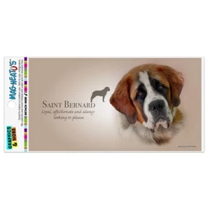 Saint Bernard Dog Breed Automotive Car Refrigerator Locker Vinyl Magnet - Picture 1 of 4
