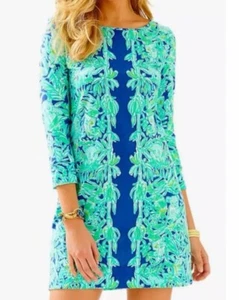 Lilly Pulitzer Marlowe Dress Koala of the Wild Womens Pima Cotton Preppy Small - Picture 1 of 7