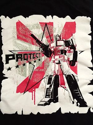 变形金刚睡衣 T 恤上衣仅尺寸 M - 保护 - 图形打印 — 第 1/4 张图片