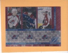 TJ GALIARDI PAUL STASTNY MATT DUCHENE 2010-11 ZENITH MOZAICS #5 AVALANCHE NM-MT