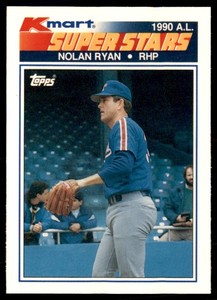 1990 Topps Kmart Super Stars Nolan Ryan Texas Rangers #25