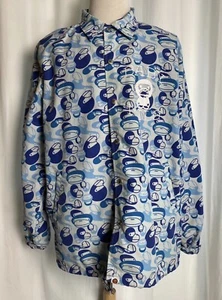 Vintage A Bathing Ape Bape 2006 Blue Camo Baby Milo Snowboarding Jacket XL Rare - Picture 1 of 12