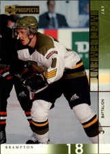 2000-01 UD CHL Prospects Hockey #2 Jay McClement Brampton Battalion