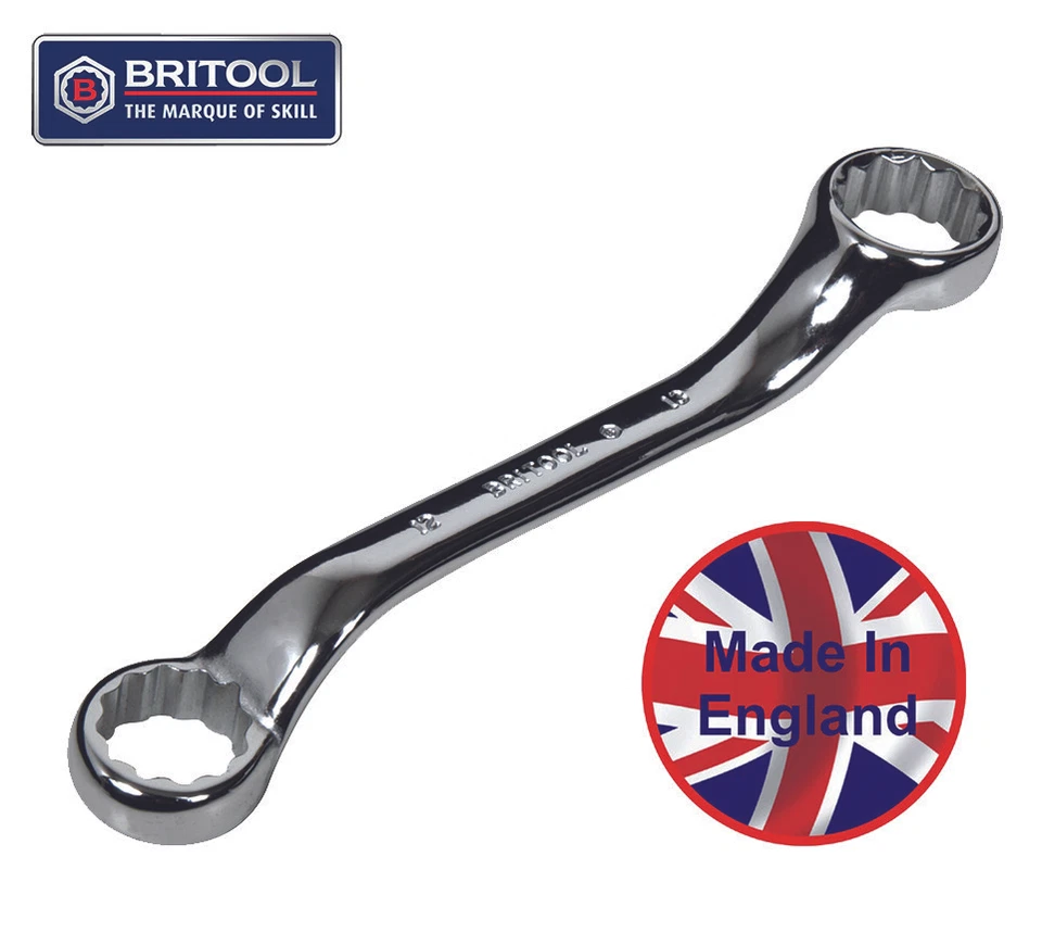 BRITOOL ENGLAND AF SHORT RING SPANNER 3/8" X 7/16" - RES3743 - Image 1 of 1