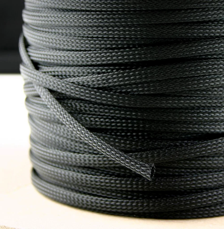 Geflechtschlauch Kabelschutz Gewebeschlauch Isolierschlauch Kabelschlauch PET - Bild 1 von 4