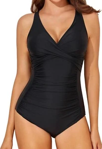 NWT Smismivo Tummy Control Swimsuit Womens Slimming One Piece Bathing Suit Sz XL - Picture 1 of 6