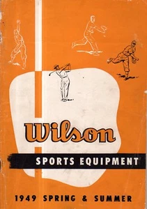 1949 Wilson SPORTS Equipment Catalogo - Ted Williams Baseballs; Tennis, Golf - Picture 1 of 1