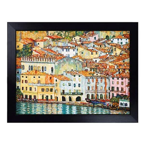 Gustav Klimt Malcena am Gardasee 3 Kunst Schoß Tablett gepolstert Sitzsack gepolstert - Bild 1 von 4
