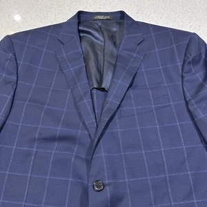 Corneliani Sport Coat Mens 54R Slim Stretch Light Unlined Blazer Jacket Italy - Picture 1 of 24