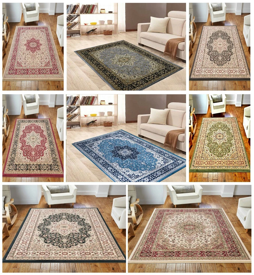 Luxury Non Slip Large Traditional Rugs Bedroom Living Room Carpet Hallway Runner - Image 1 of 1