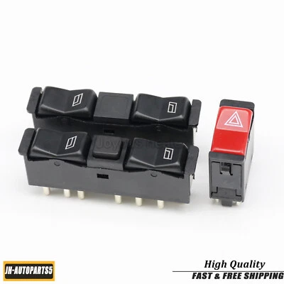 Fit For Mercedes W123 W201 W126 Power Window Switch &Emergency Light Switch - Image 1 of 4