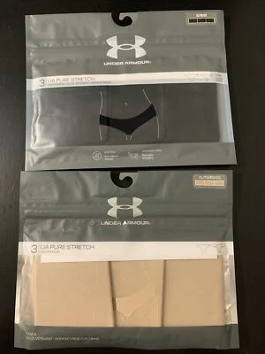 Under Armour Mujer UA Pure Stretch Tanga Ropa Interior Braguita Paquete de 6 XL Negro Desnudo Foto 1 de 4