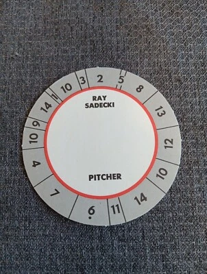 Ray Sadecki Rare Vintage Cadaco All Star Baseball Game Disc Card Cardinals Mets - Image 1 of 2