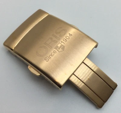 NOS 20MM BUCKLE FOR 26MM ORIS RUBBER DIVER STRAP TT2 WILLIAM F1 40.5MM ROSEGOLD - Image 1 of 4