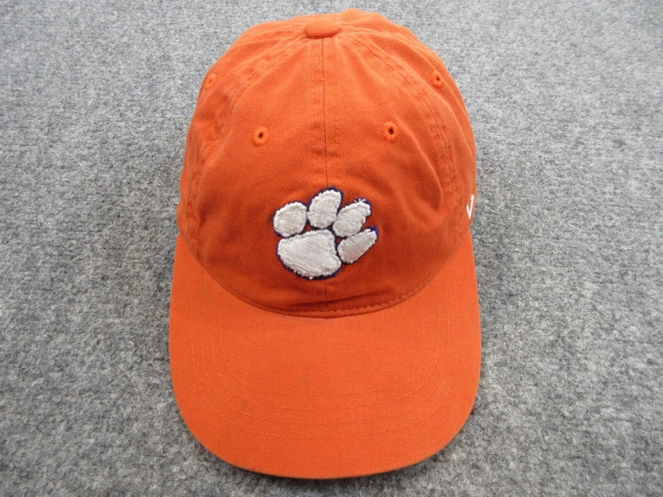 Clemson Tigers Hat Cap Strap Back Orange White Logo Zephyr College Football Mens - Image 1 of 4
