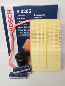 VW UP! Seat Mii Skoda Citigo 1.0 Bosch Oil Air filter Plugs Service Kit 2011-20 - Picture 1 of 1