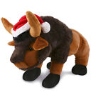 DolliBu Wild Buffalo Stuffed Animal Plush Dress Up Santa Claus Outfit, 17 Inches