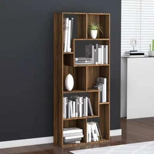Bücherregal Braun Eichen-Optik 67x24x161 cm Holzwerkstoff - Bild 1 von 11