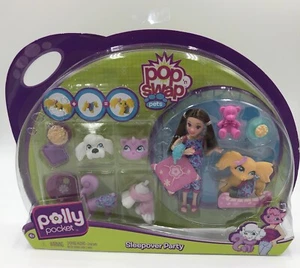 Neu Polly Pocket Pop 'n Swap Haustiere Sleepover Party Puppe Spielset - Bild 1 von 4