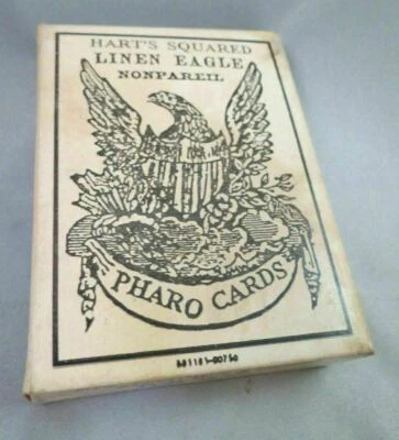OLD WEST PHARO CARDS Poker Playing Repr 1870 1800s Saloon Armory Civil War Hart - Image 1 of 4