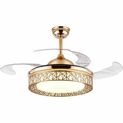 42'' LED Ceiling Fans Light 3-Color Change 3 Speeds Lighting w/remote Bluetooth  - Image 1 of 4