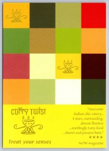 Curry Twist Restaurant, Toronto Ontario Canada, Chrome Advertising Postcard - Picture 1 of 2