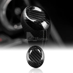 REAL HARD Carbon Fiber Gear Shifter knob Cover Black For Camaro 2016-2023 - Imagen 1 de 7