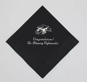 50 personalized cocktail napkins graduation party wedding graduation party - Picture 1 of 10