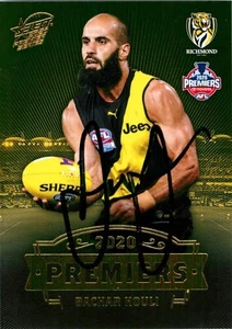 Tarjeta firmada 2020 Richmond Tigers AFL Premiers Bachar Houli - Imagen 1 de 3