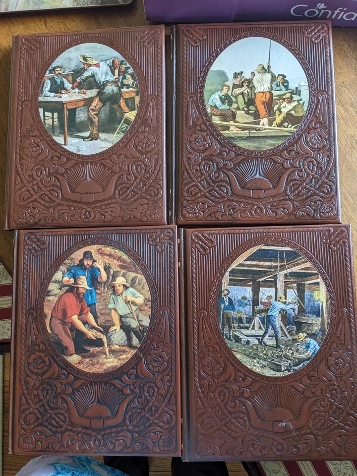 4x THE OLD WEST Time Life BOOKS Gamblers Miners Forty-Niners Rivermen LOT #5 - image 1 of 3