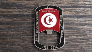 USMC MSG US Embassy Tunis Tunesia 241st Birthday Ball 2016 Challenge Coin #D567 - Bild 1 von 8