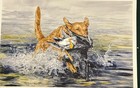 Chesapeake Bay Retrievers Limited Edition Print By Martha Van Loan. 11x17 signed
