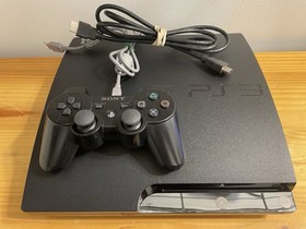 Sony PlayStation 3 Slim PS3 320GB Black Console Gaming System CECH-3001B Bundle