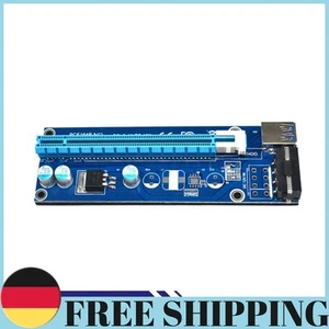 Adaptateur USB 3.0 PCI-E Express 1x à 16x Extender Riser Card SATA 4PIN Power - Photo 1/10