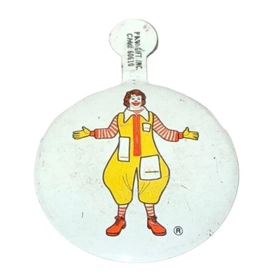Botón de hojalata vintage McDonalds Ronald McDonald de Para Gift Foto 1 de 2