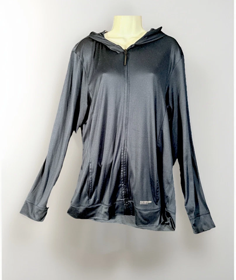 Chaqueta Cuddl Duds Bolsillos Atletismo Sudadera con Capucha Abrigo Talla Mediana Infrarrojo Mejorar Nuevo sin Etiquetas Foto 1 de 4