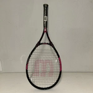 Wilson "Hope" Tennis Racquet - 4 1/4 - Breast Cancer Awareness Black Pink - Picture 1 of 9