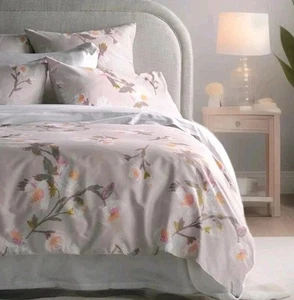 💜BARLING Cotton Sateen 3pc QUEEN Quilt Cover Set in Lilac by SHERIDAN RP $200💜 - Picture 1 of 5