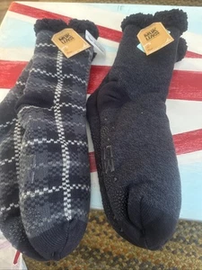 Confezione da 2 calze da cabina MUK LUKS donna con polsini alti a costine L-XL - Foto 1 di 2