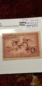 USA 1935 $1 Duck Migratory Bird Hunting Stamp Scott#RW2 Rare Find IDbt301. - Picture 1 of 3
