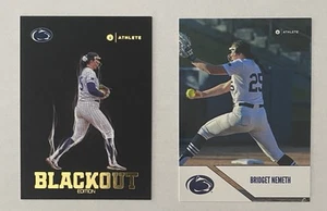 ONIT Penn State PSU Softball BRIDGET NEMETH RARE Blackout Bl-1 & Parallel P-1 - Picture 1 of 6