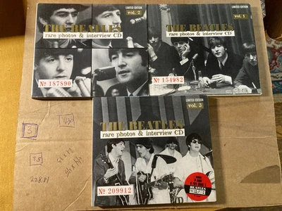 THE BEATLES Rare Photos & Interviews Vol. 1, 2 and 3 CDs - NM Cond. 1 sealed - Image 1 of 4