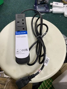 IEC Plug C14 to 4 Way Gang Mains Extension Lead UPS Power Distribution 2m Black - Afbeelding 1 van 1