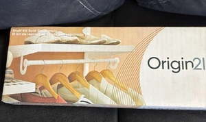 Origin 21 Edda System Unterregal Rod Kit White Finish Schrank Organizer #5141853 - Bild 1 von 6