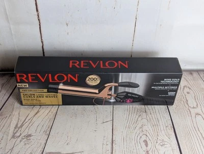 Revlon Pro Collection Salon Curling Irons - New In Box - Rose Gold - Wand  - Image 1 of 4