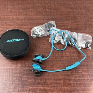 BOSE SOUNDSPORT PULSE HEART RATE WIRELESS BLUE BLUETOOTH HEADPHONES EARBUDS - Picture 1 of 9